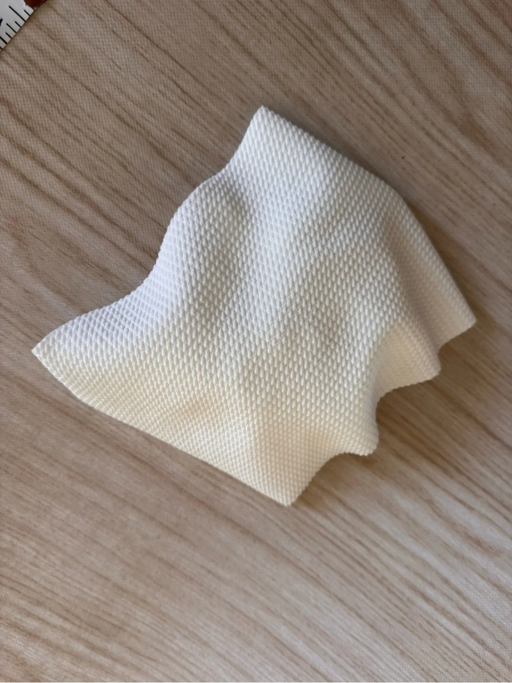 White Textured Bow Headband